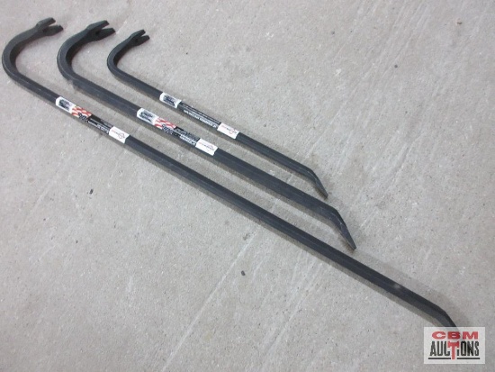 Mayhew Select USA 3pc Gooseneck Wrecking Pry Bars 18", 24" & 36"
