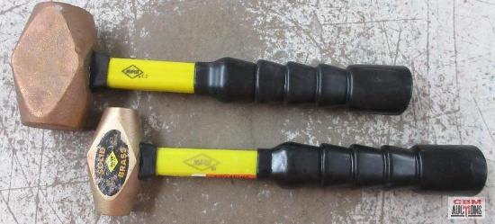 Nupla Solid Brass Hammers w/ Fiberglass Handle