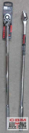 Tekton 1/2" Drive Breaker Bar & 1/2" Drive x 24" Extra Long Ratchet