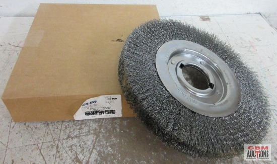Weiler 06160 10" Medium Crimped Wire Wheel, .014 Wire, 2" A.H.