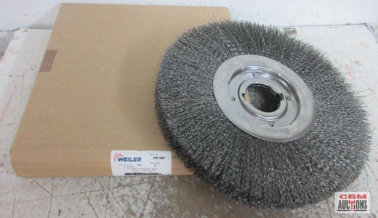 Weiler 06190 12" Medum Crimped Wire Wheel, .014 Wire, 2" A.H.