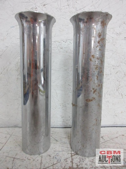 Pair of Fluted End Exhaust Tips