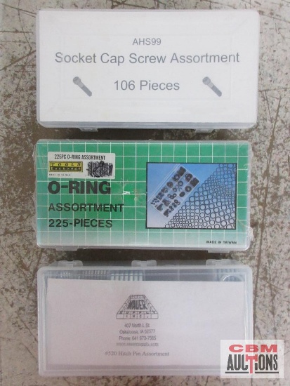Mauer #520 Hitch Pin Assortment AHS99 106pc Socket Cap Screw Assortment Tool Exchange 225pc O-Ring