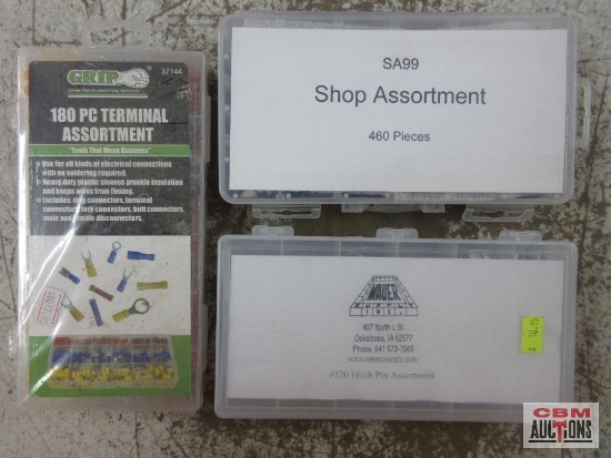 Mauer #520 Hitch Pin Assortment SA99 460pc Shop Assortment Grip 37144 180pc Terminal Assortment