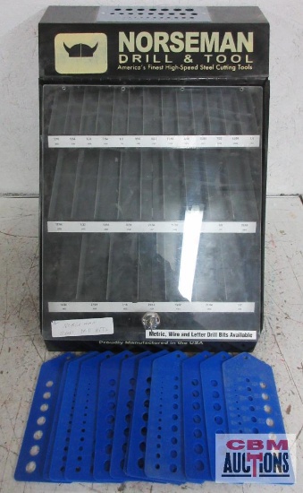 Norseman Drill Bit Display Case & Drill Bit Gauges