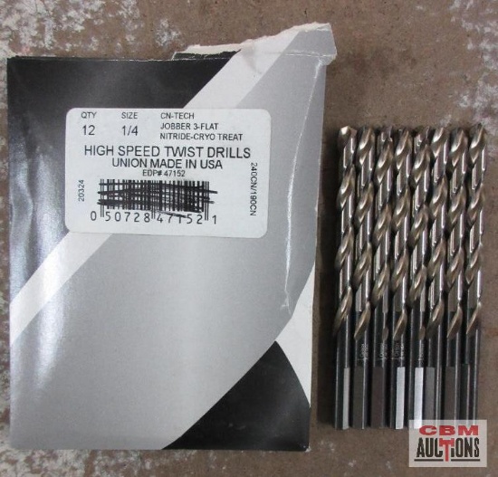 Norseman 1/4" High Speed Twist Drill Bits - Set of 8