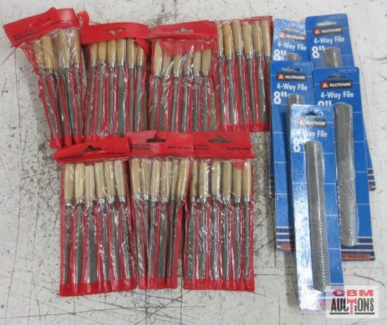 Needle File Set - Set of 7 4-Way 8" File - Set of 5