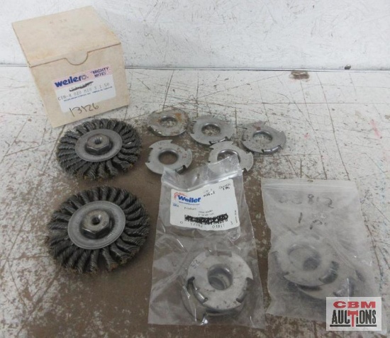 Weiler 13126 4" Mini Roughneck Stringer Bead Weld Cleaning Brushes Weiler 03811 2" to 3/4" A.H.