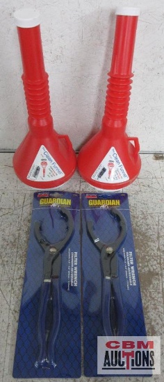 Lincoln Guardian Oil Filter Wrenches & Red Funnels