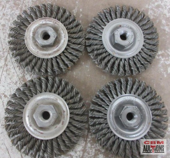 Weiler 13130 4" Stringer Bead Twist Wire Wheels -Set of 4
