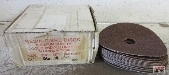 5" Resin Fiber Discs, 36 Grit