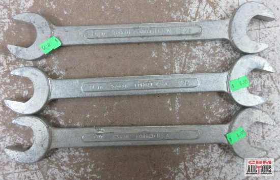 USA Forged Open Ended Wrench (1-1/16 - 1-1/8") - Set of 3