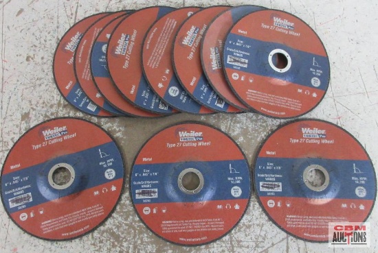 Weiler 56283 6" x .045 x 7/8" Cutting Wheels - Set of 11