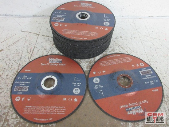Weiler 56283 6" x .045 x 7/8" Cutting Wheels. Type 27 - Set of 25