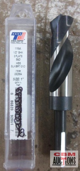 Triumph 092864 1" Black Oxide Drill Bit