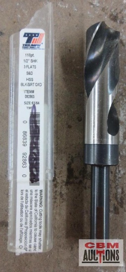 Triumph 092863 63/64" Black Oxide Drill Bit