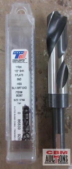 Triumph 092857 57/64" Black Oxide Drill Bit