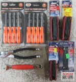 Eklind 7pc Fold Up Torx (T10, T15, T20, T25, T27, T30, T40) 9pc Ergo Fold SAE Hex Keys (.050