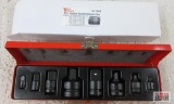 T&E Tools 76345 8pc Impact Socket Adapter Set w/ Metal Storage Case