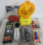Safety Light Assortment Signal Light, LED Safety Light. Safety Flasher & Flashlights