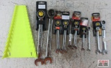 Gearwrench10pc Ratcheting/Flex Head Combination Wrench Set w/Ernst Hi-Viz Yellow 16 Row Wrench