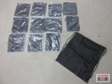 Black Drawstring Backpack Bags - Set of 12