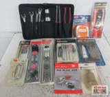 Automotive Supplies Automotive Tool Kit W/ Storage Case, Radial Tire Repair Kit, Air Blow Gun, 4pc