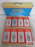 Reversible Indoor-Outdoor Thermometer- Louisville Cardinal - Set of 8