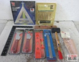 Hand Tools 5-in1 Scrapers, 2pc Torpedo & Line Level, 4 way 8