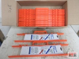 Neon Orange Cord Holders - Holds 150' of Cord - Box of 12