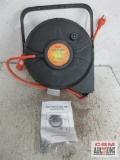 50' Heavy Duty Plastic Retractable Cord Reel w/ T-Tap -Runs
