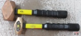 Nupla Solid Brass Hammers w/ Fiberglass Handle