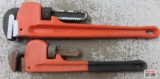 2pc Heavy Duty Steel Pipe Wrench Set 14