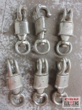 Swivel Eye Panic Snaps - Set of 6
