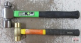 Grip 24oz Ball Pein Hammer Valley 1LB Brass Mallet