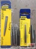 Irwin Hansen 10pc Spiral & Straight Screw Extractor Set