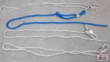 4 Premium Braided Animal Rope Leashes