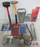 Hand Tools & Misc. Hammers, Bearing Packets, Wrench Rack, Punch Set, 24