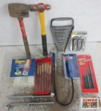 Hand Tools & Misc. Hammers, Bearing Packets, Wrench Rack, Punch Set, 24