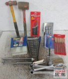Hand Tools & Misc. Hammers, Bearing Packets, Wrench Rack, Punch Set, 24