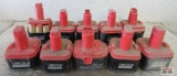 Lincoln 1401 14.4V PowerLuber Batteries - Set of 10 - Unknown