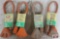 3 Outlet Power Cord, 2ft. 12 Gauge Extra Heavy Duty - Set of 4