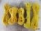 5 Bundles of Yellow Polypropylene Rope
