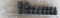 Grey Pneumatic 9pc Universal Impact Socket Set w/ Storage Rail 6pt : 15/16
