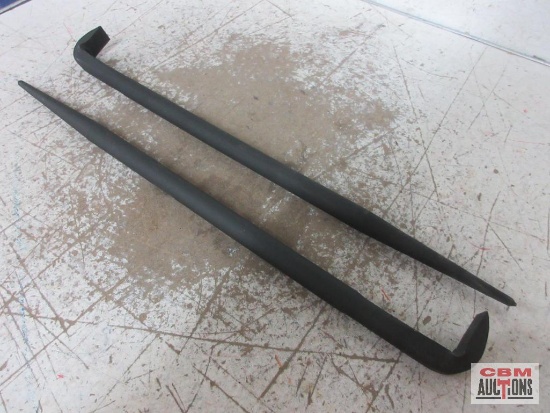 18" Rolling Head Pry Bar - Set of 2