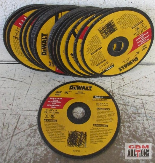 DeWALT DW8725Z High Performance 6" x 0.40" x 7/8" Cut Off Wheels - Set of 25