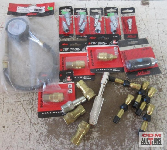 Milton Air Hose Supplies Female Couplers, Male Coupler, Safety Coupler, Re-Capper Plug, Female Plug,