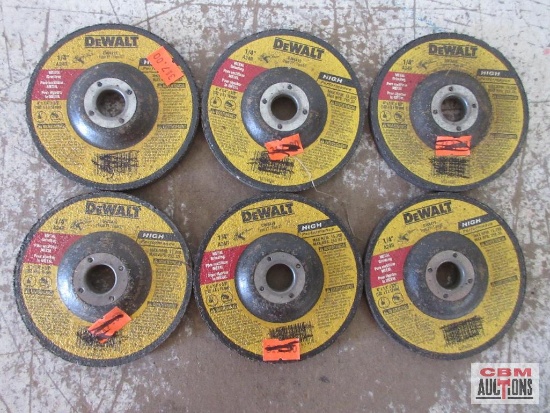 DeWALT High Performance 4" x 1/4" x 5/8" Grinding Wheels - Set of 6