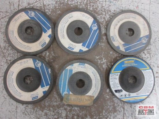 Norton6" x 1/8" x 7/8" Grinding Wheels - Set of 5 Wisdom 5" x 1/4" x 7/8"