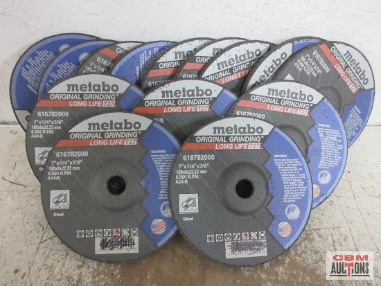 Metabo 616782000 Grinding Wheels 7" x 1/4" x 7/8" - 11- Set of 14(+/-)